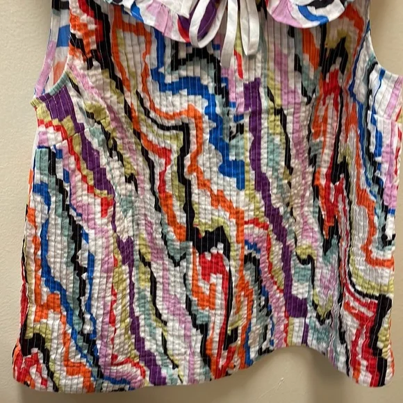 New Women’s Maeve Abstract Pintucked Blouse By Anthropologie!!🔥🔥🔥 - Picture 7 of 13